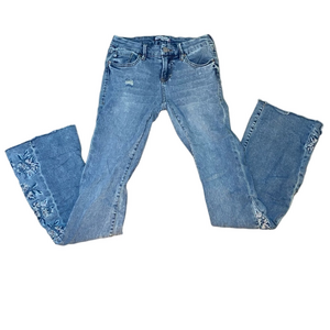 Dear John Vintage Sloane Flare Floral Jeans Sz 25/32” Inseam Style DPM40A134ARB